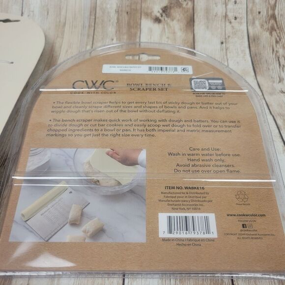 CWC Baking Mat Cookie Cutters Bowl Bench Scraper Set Flower Butterfly - Picture 5 of 5